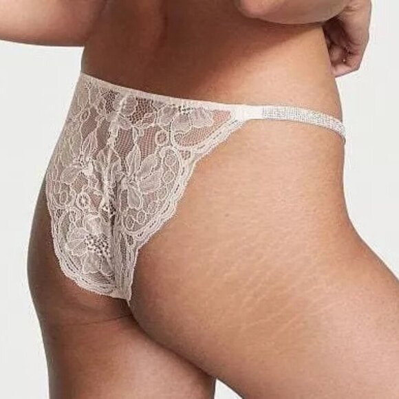 New! Victoria’s Secret Very Sexy Shine Strap Lace Cheeky Panty 10381 - Picture 3 of 10